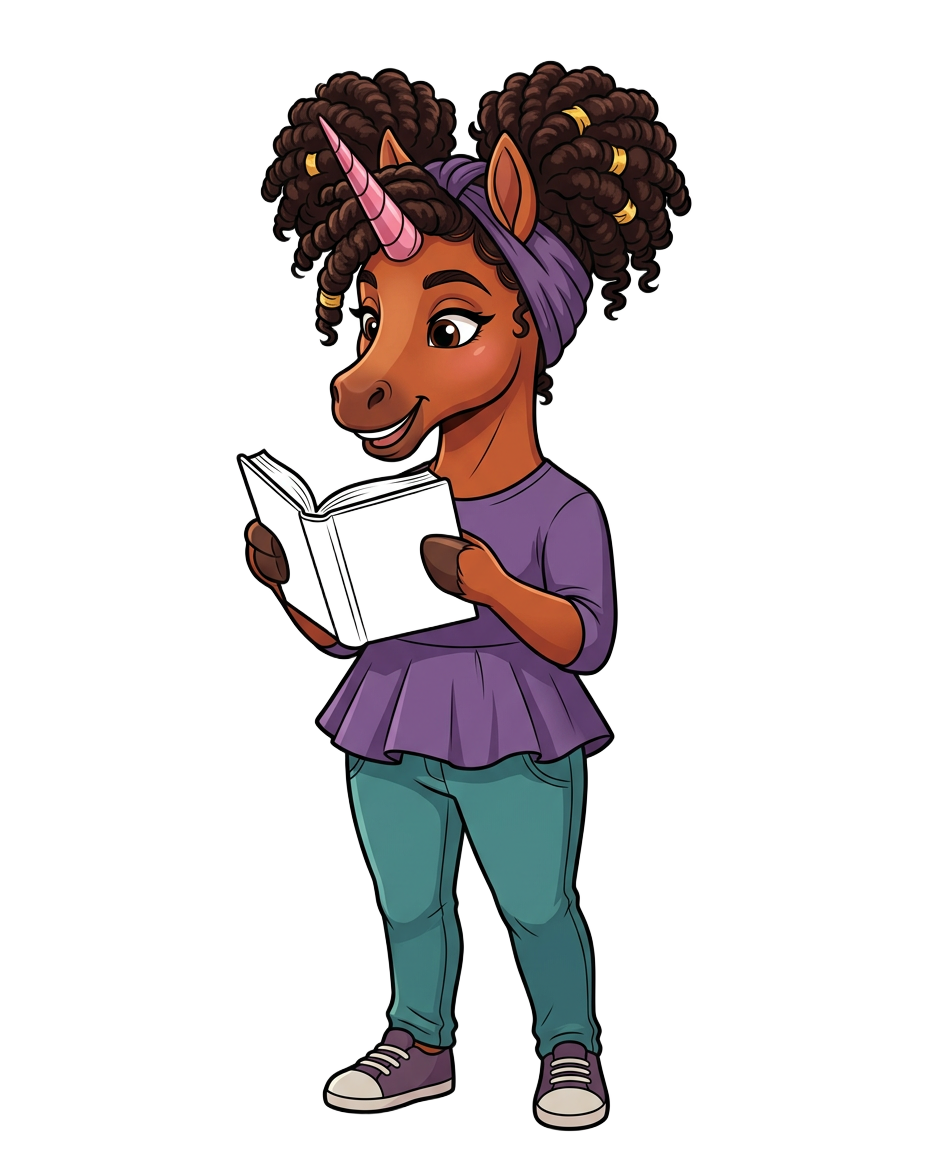 Amber tone UnicornBAE — golden-amber chestnut coat with a textured puff mane